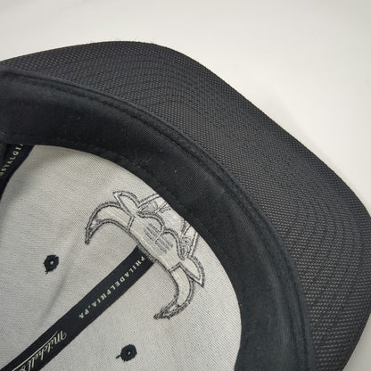 Mitchell & Ness Chicago Bulls NBA Black Snapback Hat One Size Flat Brim Logo