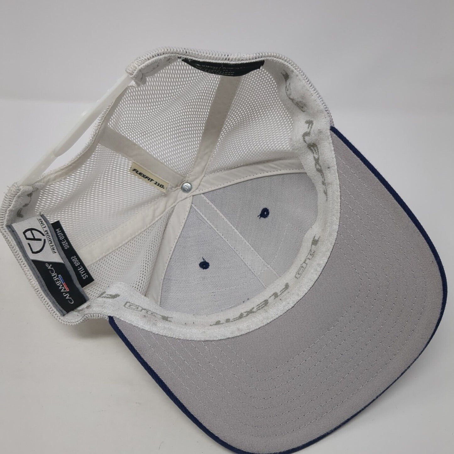 Waterbird Snapback Trucker Hat Blue One Size 110 Flexfit Mesh Back Cap America