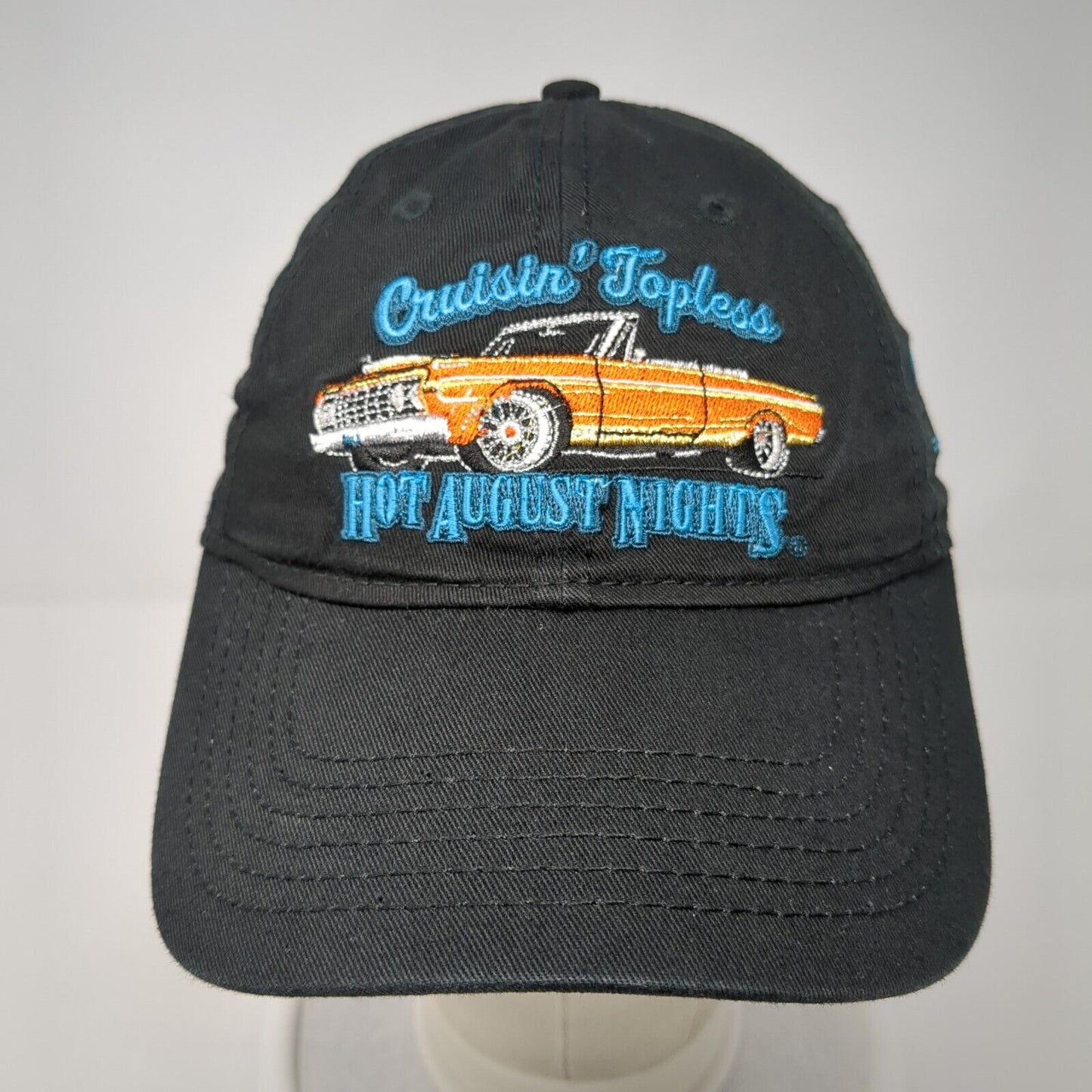 Cruisin' Topless Hot August Night Strapback Hat Black One Size Car