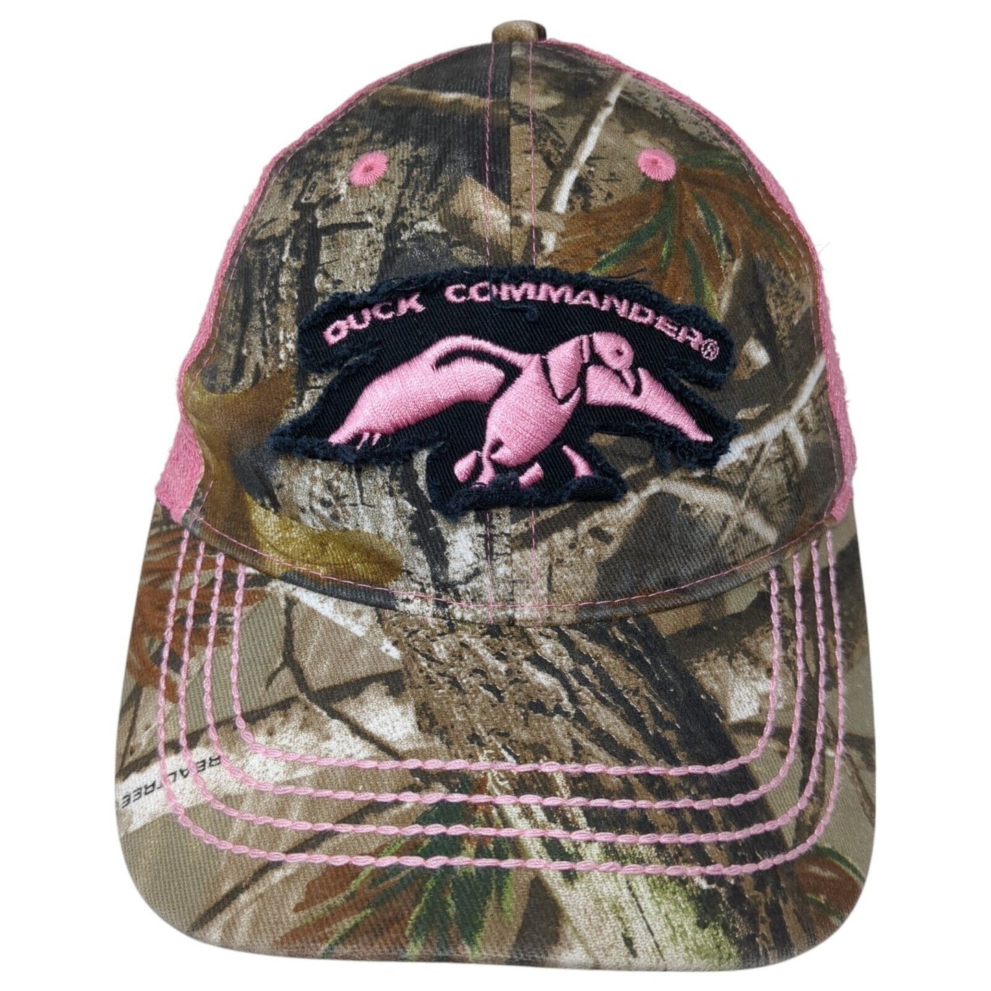 Duck Commander Strapback Mesh Back Trucker Hat Camo One Size Adjustable