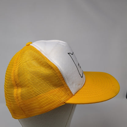 Sprague River Snapback Trucker Hat Yellow OS Adjustable Mesh Back Sportcap
