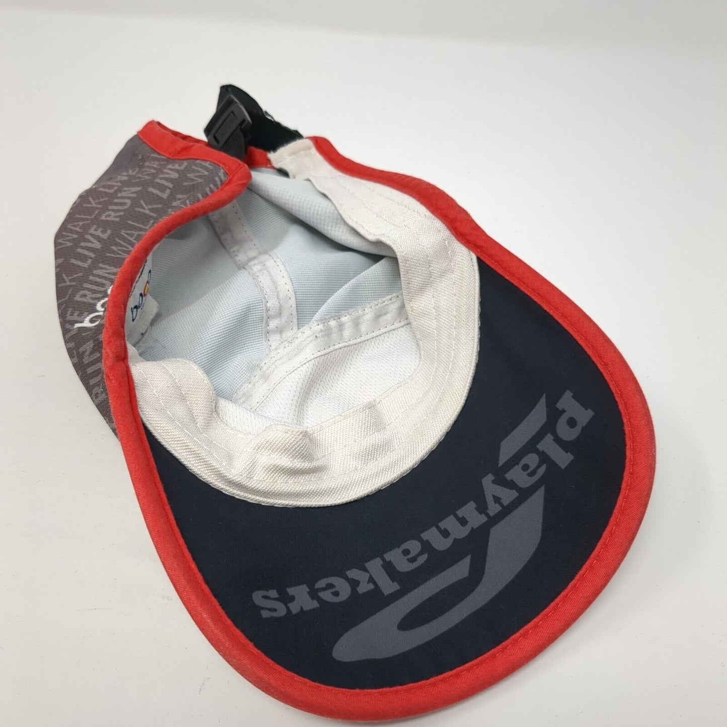 Playmakers Strapback 5 Panel Hat Gray One Size Run Walk Live Boco Gear