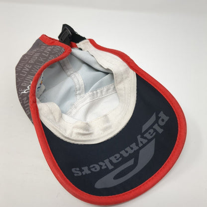 Playmakers Strapback 5 Panel Hat Gray One Size Run Walk Live Boco Gear