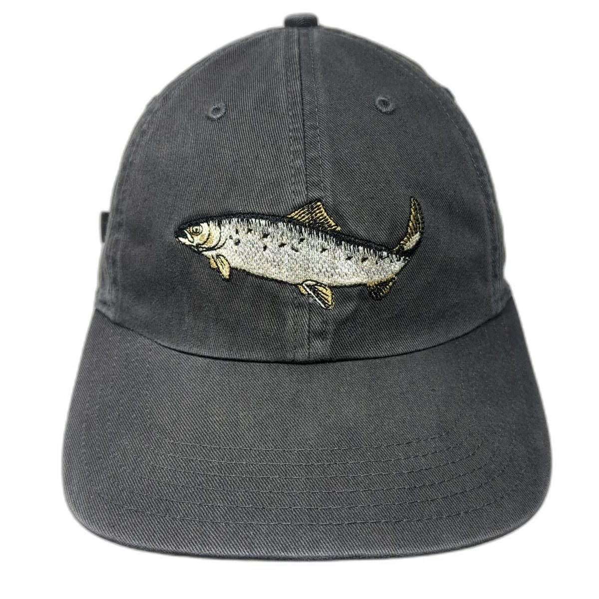 Richardson Baseball Cap Gray OSFM OREPAC Salmon Fish Embroidery Slideback Hat