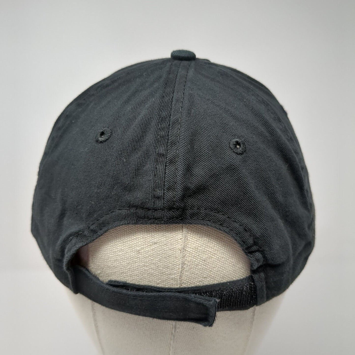 Kretschmar Strapback Hat Black One Size Adjustable Embroidered 6 Panel