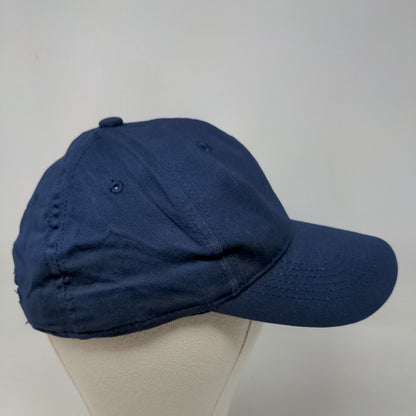 George Men's Strapback Hat Blue Blank Size One Size Vent Holes