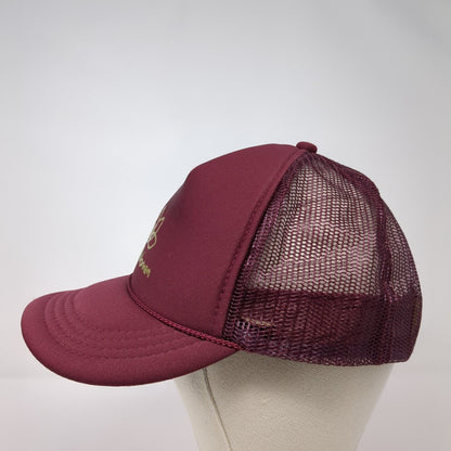 SwellWomen Youth Snapback Trucker Hat Red OS Adjustable Mesh Back Rope Otto
