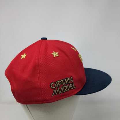 Captain Marvel Snapback Hat Multicolor OSFM Embroidered Logo 9Fifty New Era