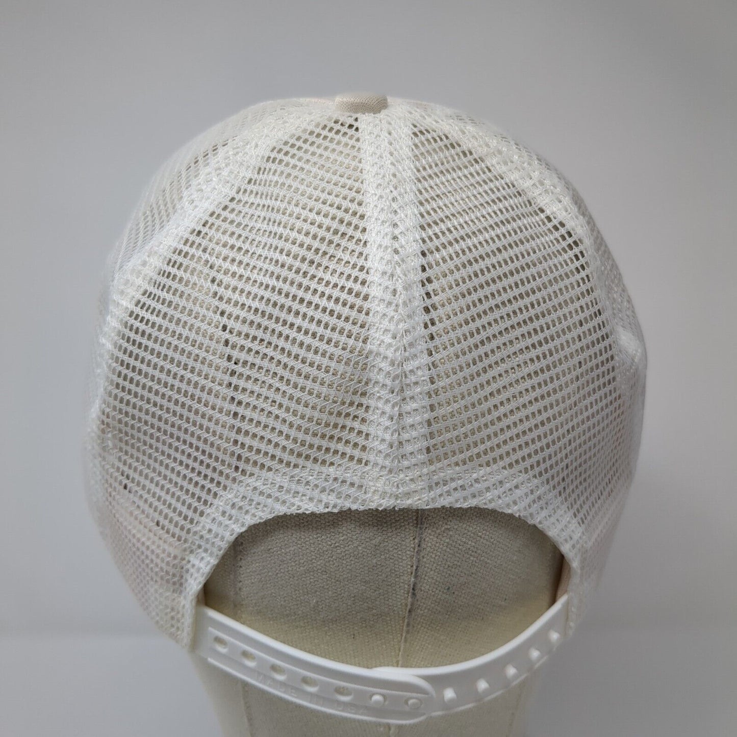 NRA Patriot Snapback Trucker Hat Cream One Size Adjustable Embroidered 6 Panel