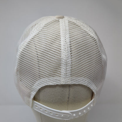 NRA Patriot Snapback Trucker Hat Cream One Size Adjustable Embroidered 6 Panel