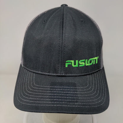Fusion Snapback Mesh Back Trucker Hat Black One Size Richardson
