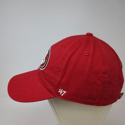 San Francisco 49ers NFL '47 Cap Red One Size Hat Slideback Logo Cotton SF Stitch