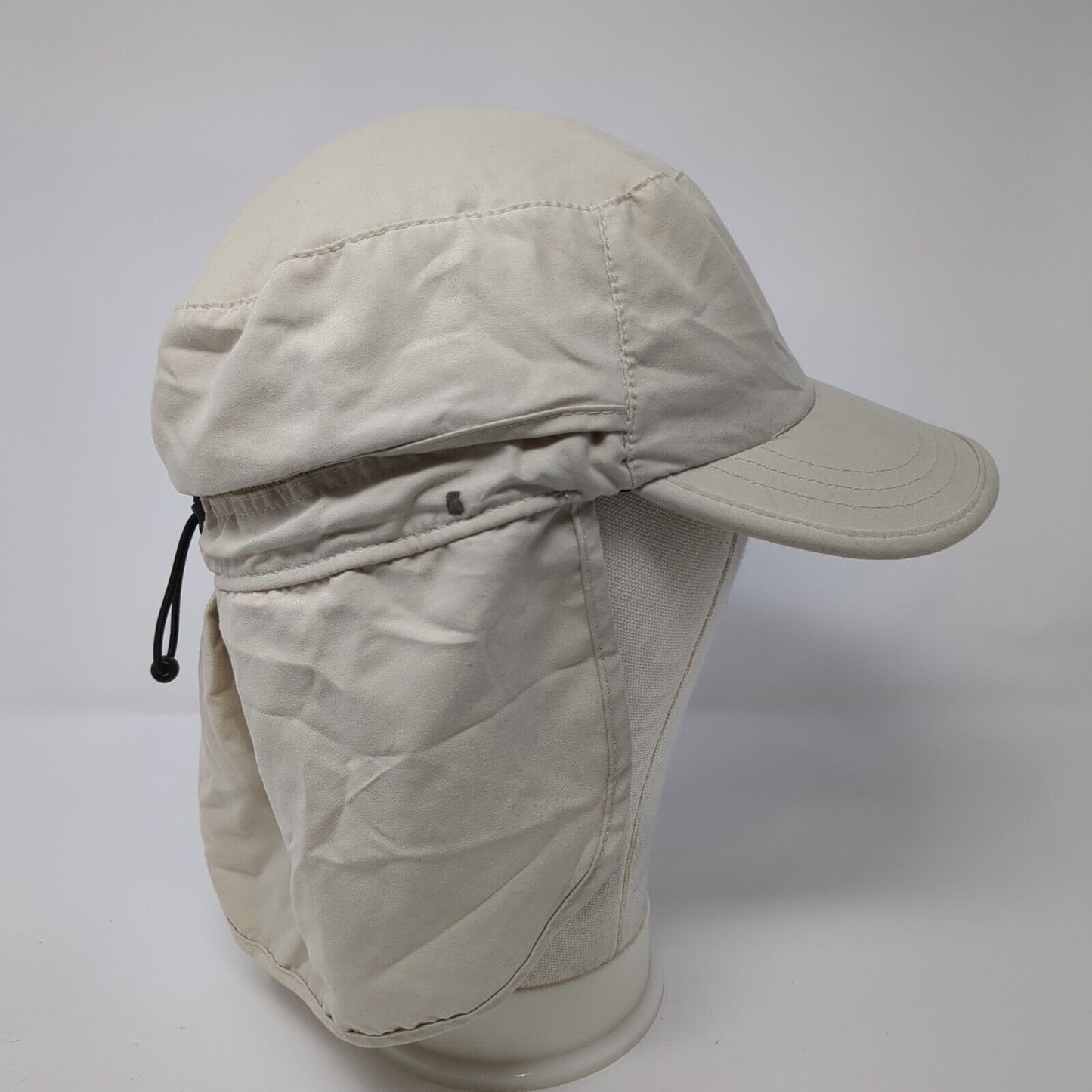 Unbranded Trapper Hat Tan OS Adjustable Drawstring Ear Flaps Blank Polyester