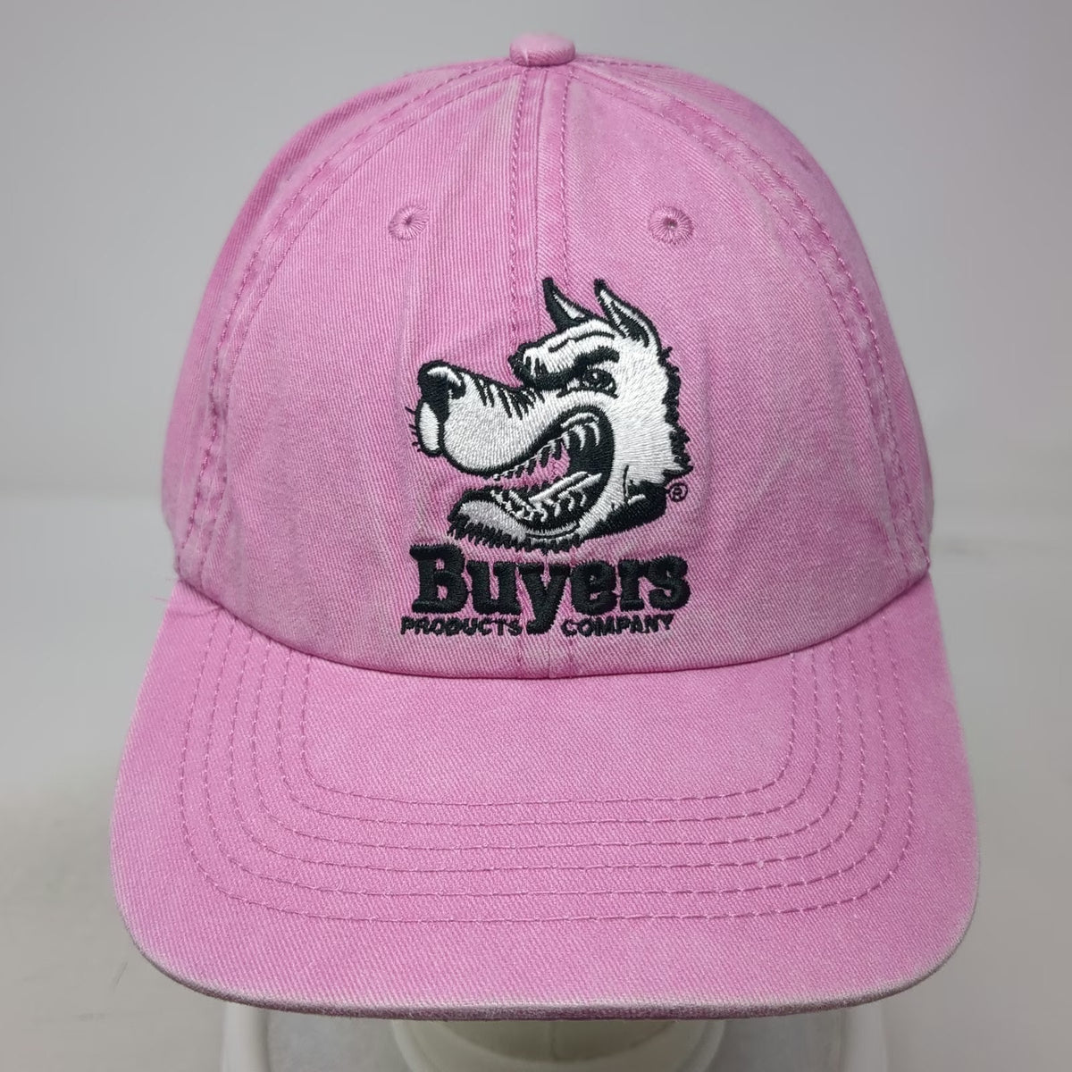 Buyers Products Company Baseball Cap Pink One Size Slideback Mascot Logo Hat