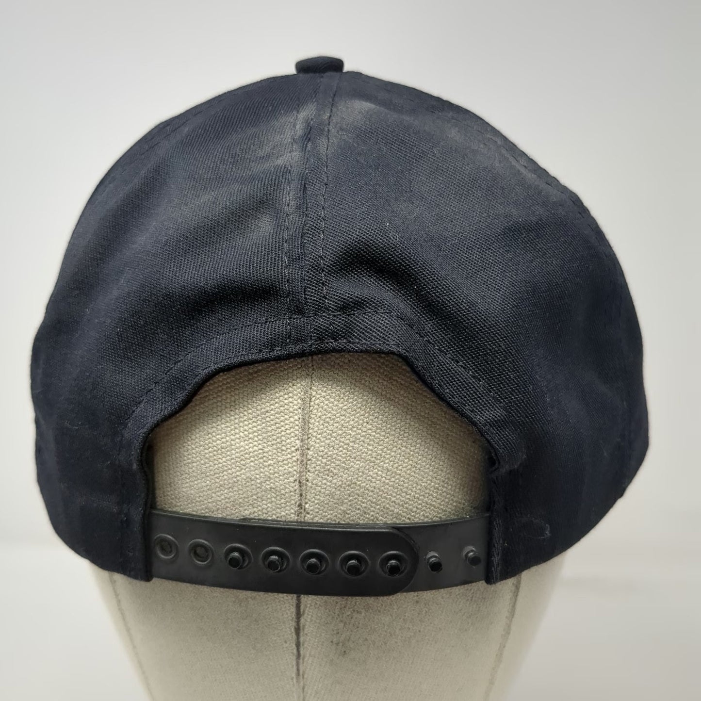 Port Authority Trucker Black One Size Hat Navy Embroidery Snapback Made in USA