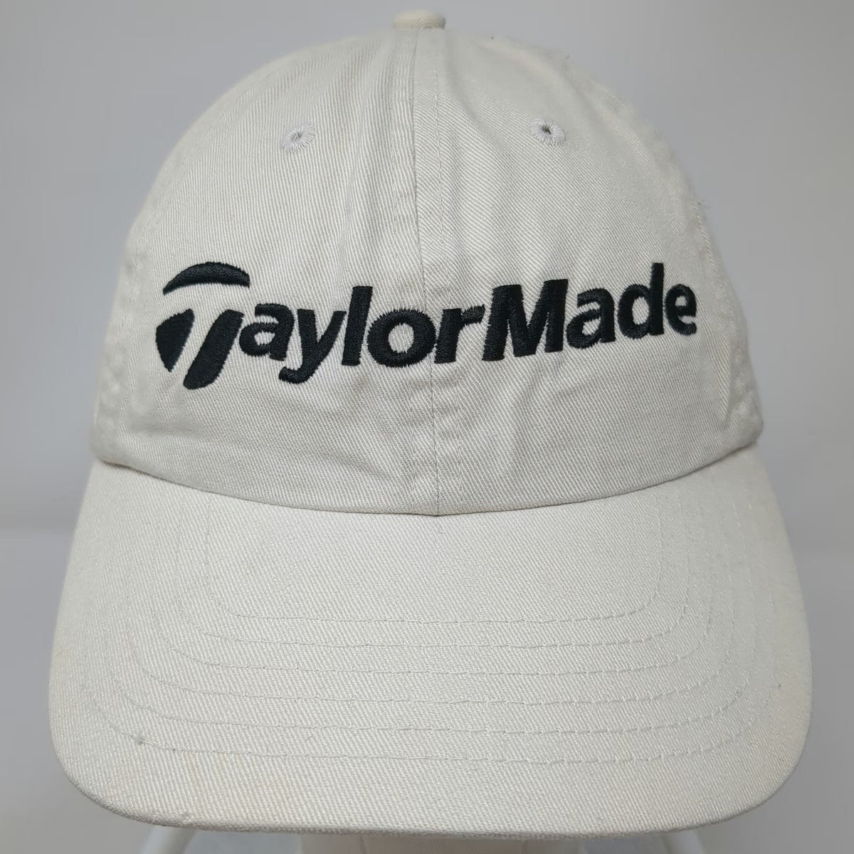 TaylorMade Baseball Cap Beige One Size Adjustable Slideback Cotton Golf Hat