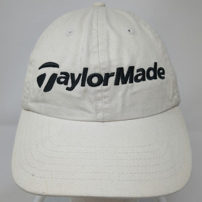 TaylorMade Baseball Cap Beige One Size Adjustable Slideback Cotton Golf Hat