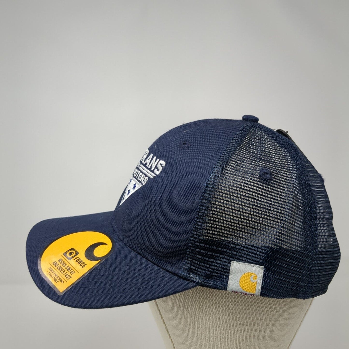 Veterans For Idaho Voters Snapback Trucker Hat Blue OS Mesh Back GForce Carhartt