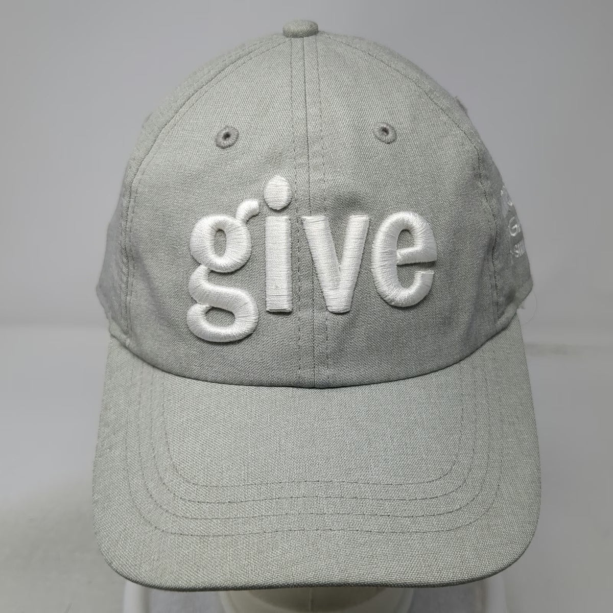Imperial Baseball Cap Gray One Size Meijer LPGA Classic Simply Give Golf Hat