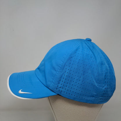 Nike Golf Strapback Hat Blue OSFM Adjustable Embroidered Swoosh Logo Polyester