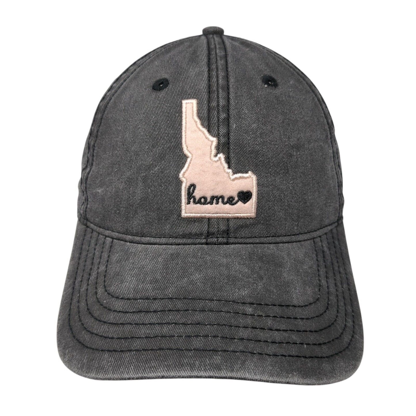 Home Idaho Slideback Hat Gray One Size Adjustable Embroidered 6 Panel Home Free