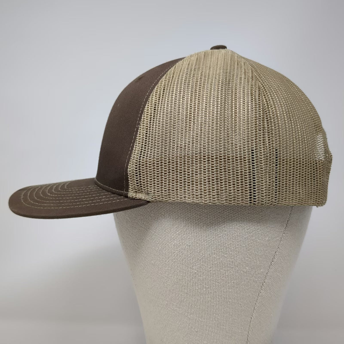 Richardson 112 Trucker Hat Brown One Size RGC Ram Sheep Forest Mesh Snapback