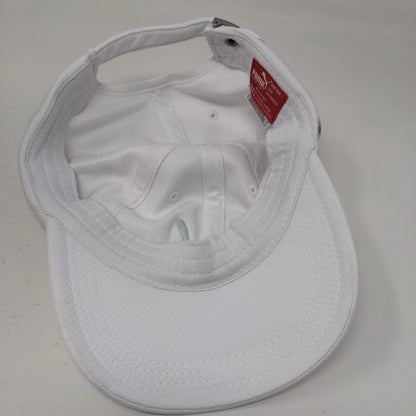 PUMA Slideback Hat White One Size Adjustable Embroidered 6 Panel Polyester
