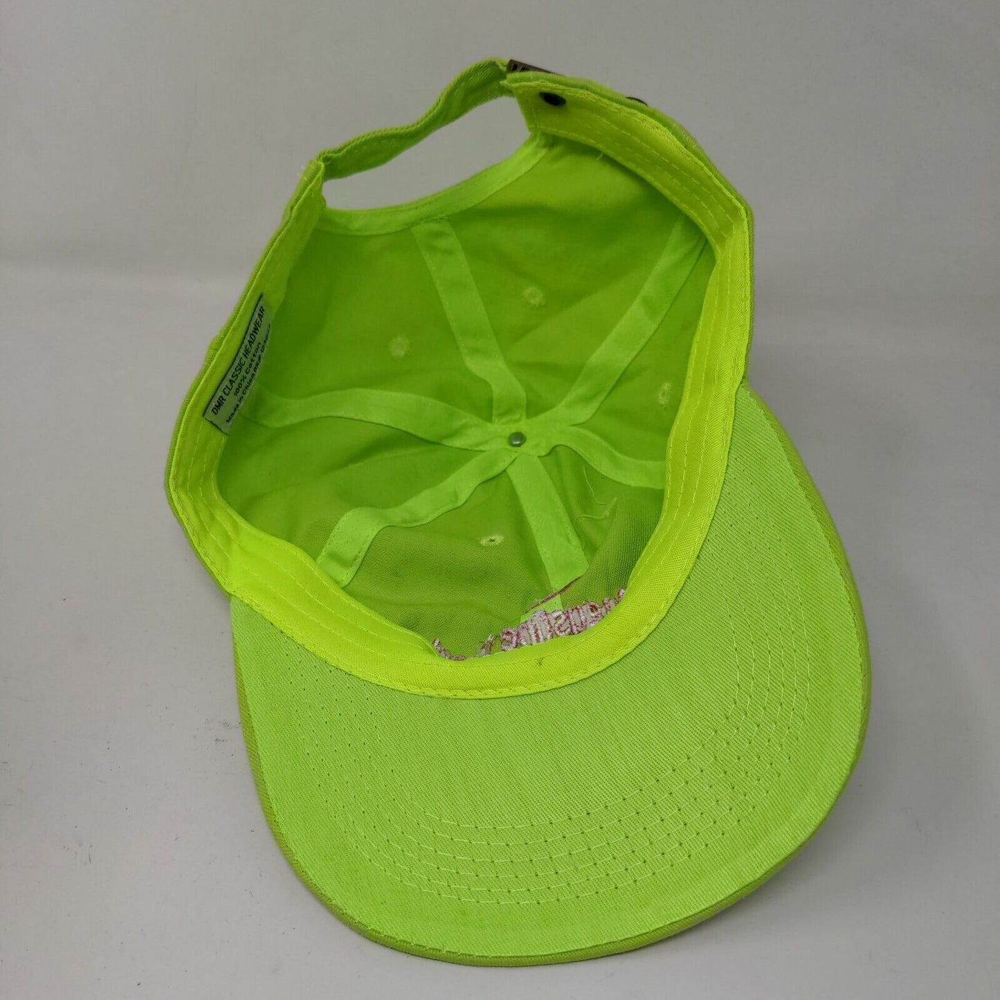 DMR Classic Headwear Men's Slideback Hat Green St. Augustine Beach Logo