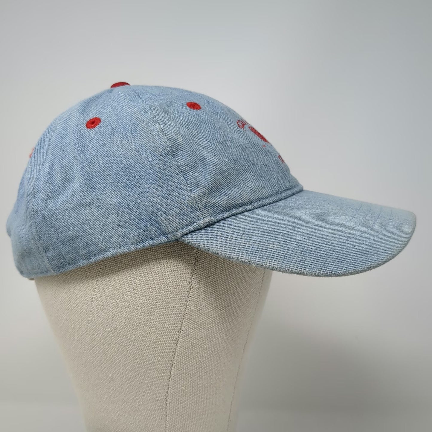 Fraser Sterling Baseball Cap Blue One Size Pickleball Club Denim Strapback Hat