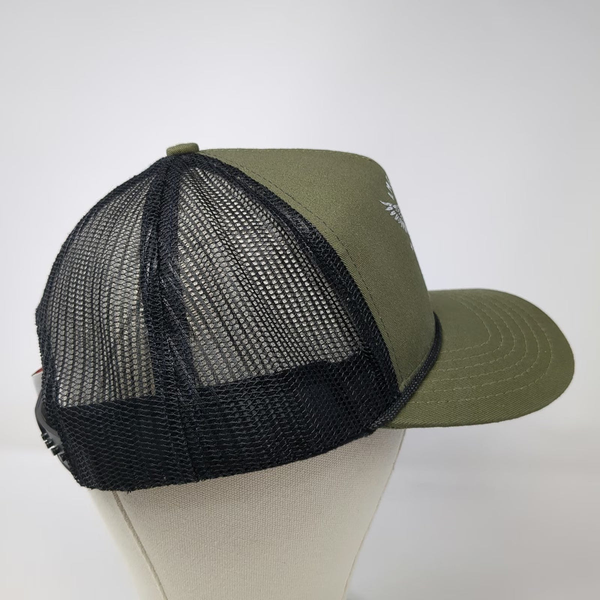 Bass Pro Shops Trucker Hat Green One Size Snapback American Patriot Eagle Rope