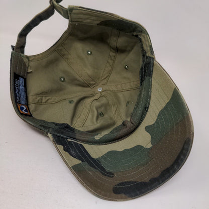 Newhattan Slideback Hat Camouflage OSFA Adjustable 6 Panel Blank
