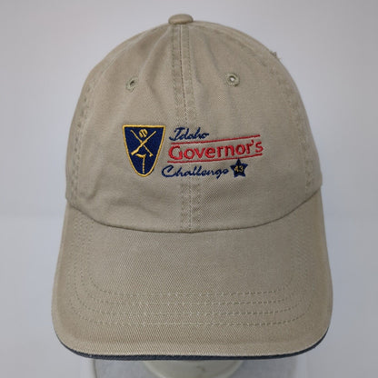 Idaho Governor's Challenge Strapback Hat Tan One Size Embroidered