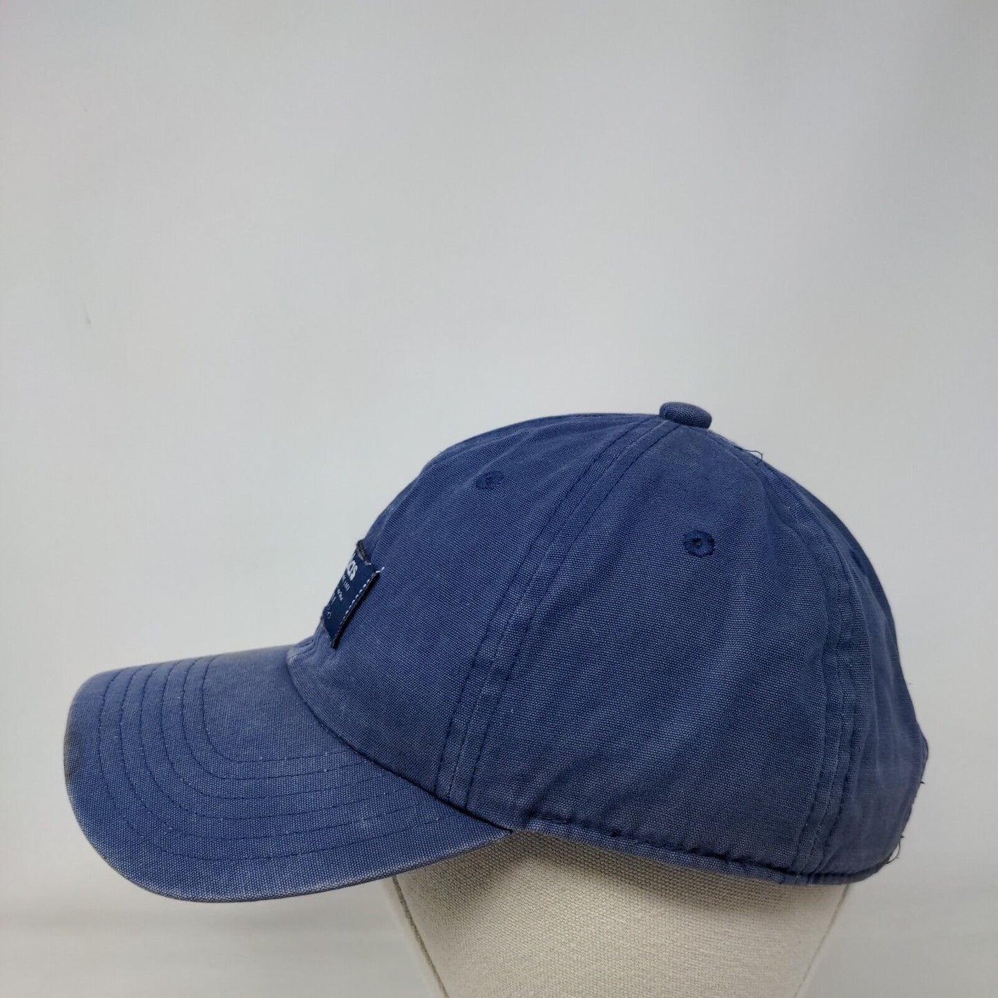Adidas Three Stripe Life Slideback Hat Blue One Size Climalite 6 Panel