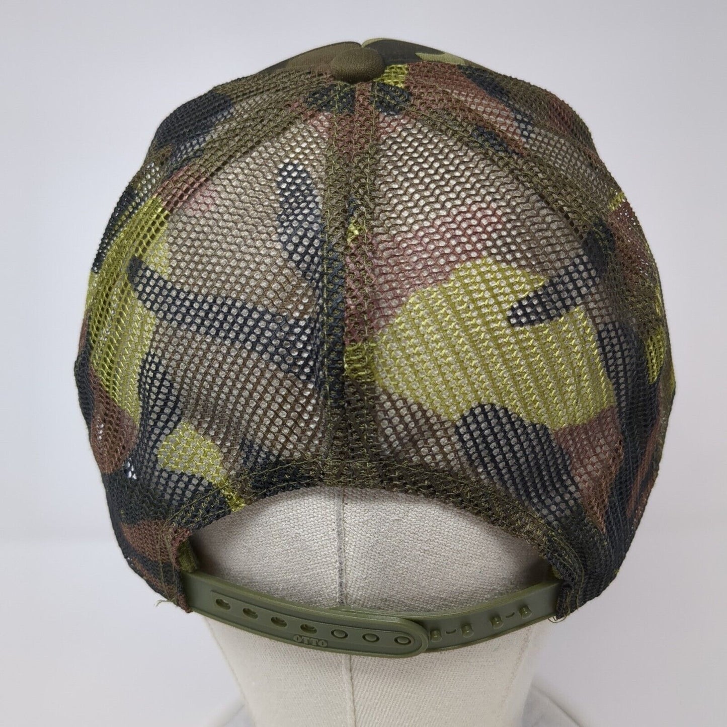 Waipouli Restaurant Snapback Rope Trucker Hat Camo One Size Mesh Back