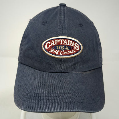 AHEAD Baseball Cap Blue OSFM Captains Golf Course Massachusetts Slideback Hat