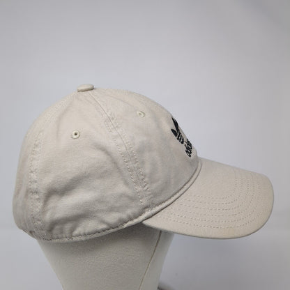 Adidas Trefoil Slideback Hat Tan One Size Adjustable Embroidered Logo
