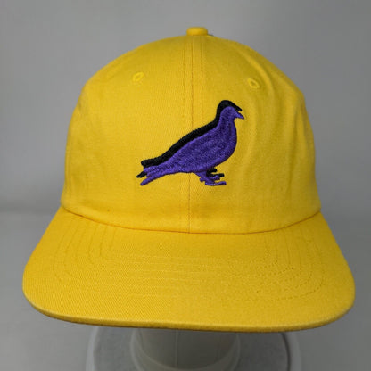 Staple Pigeon Slideback Hat Yellow One Size Embroidered 6 Panel