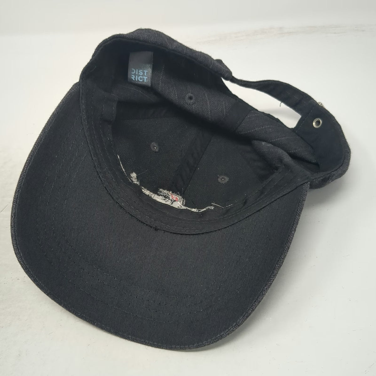 District Baseball Cap Gray One Size Farm Bureau Financial Services Pinstripe Hat