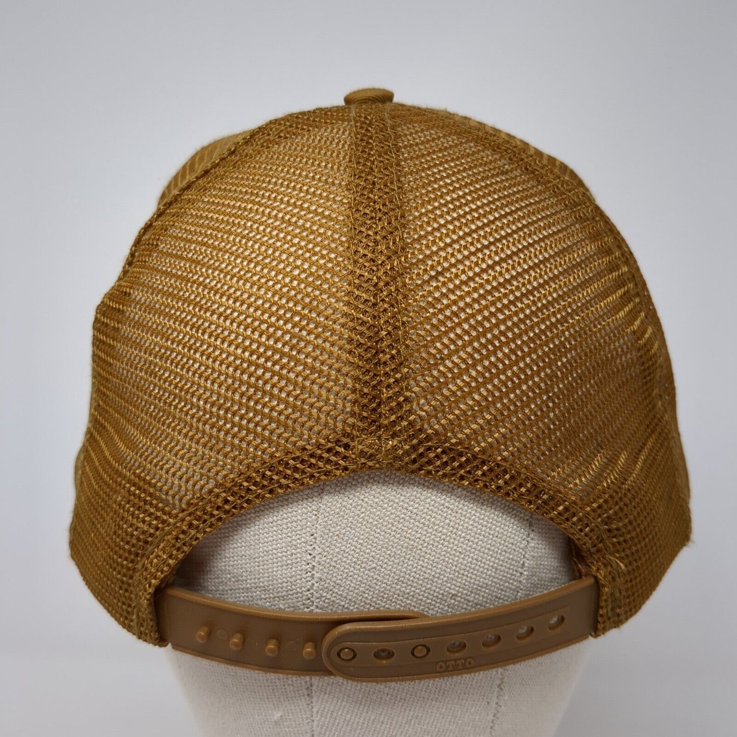 PS Producers Supply Co-Op Snapback Trucker Hat Brown OS Adjustable Rope Otto