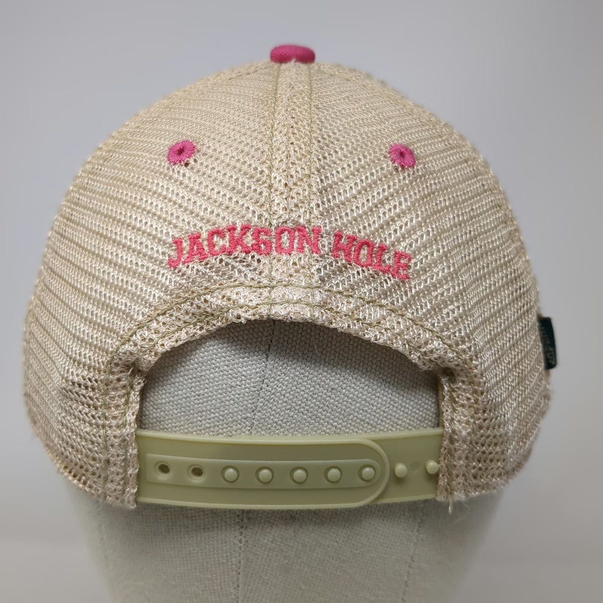 Legacy Pink Trucker Hat One Size Jackson Hole Wyoming Bucking Horse Snapback