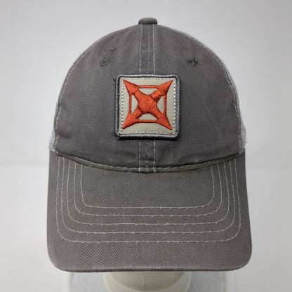 Vertx Patch Strapback Mesh Back Trucker Hat Gray One Size Adjustable