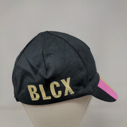 BLCX Fitted Cycling Hat Black One Size Rainbow Stripe Stretch Pace Caps
