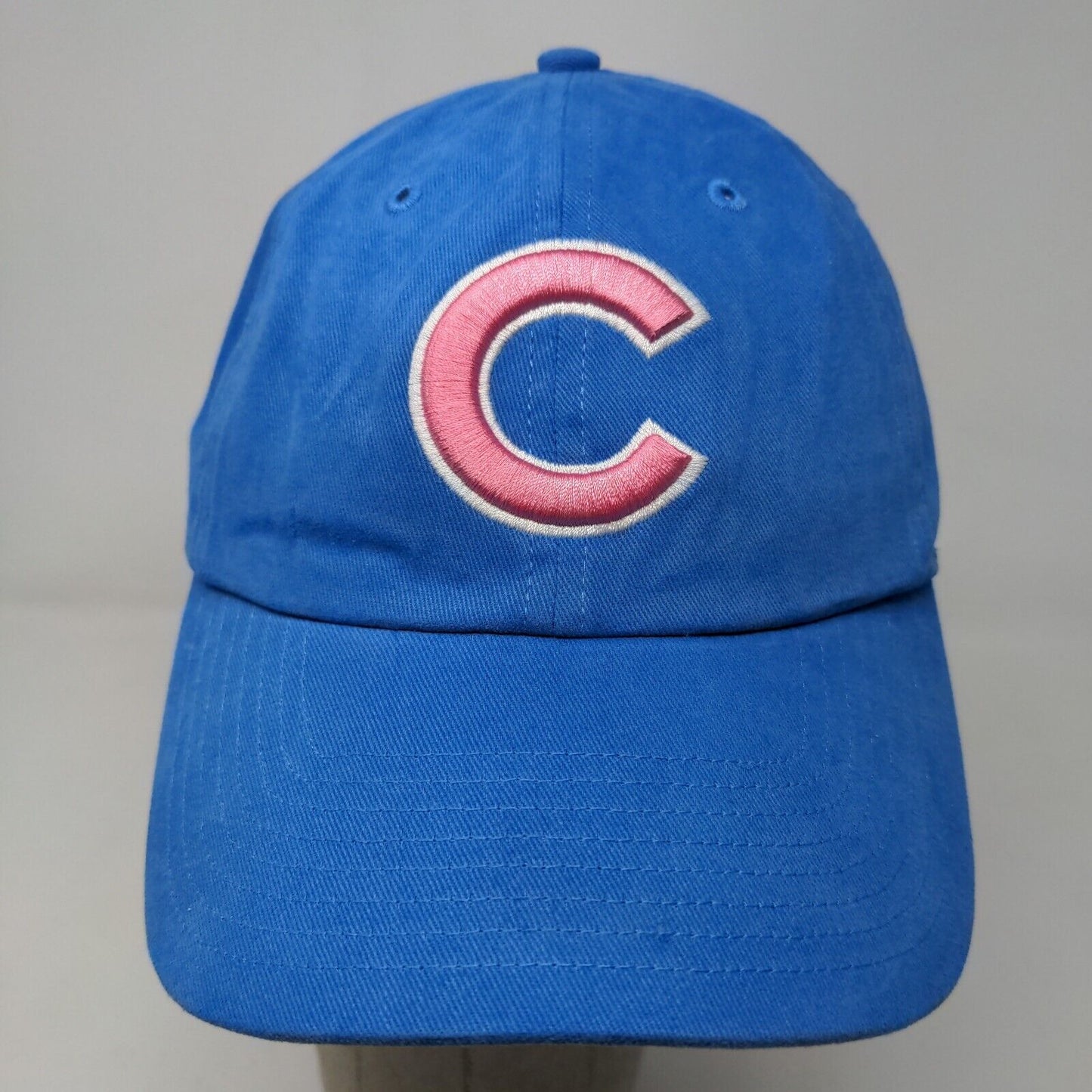 '47 Brand Women's Slideback Hat Blue Adjustable Embroidered Chicago Cubs Logo