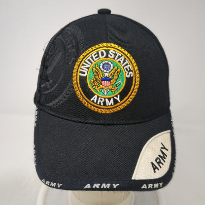 K&G Unlimited US Army Seal Black Baseball Cap One Size Embroidered Strapback Hat
