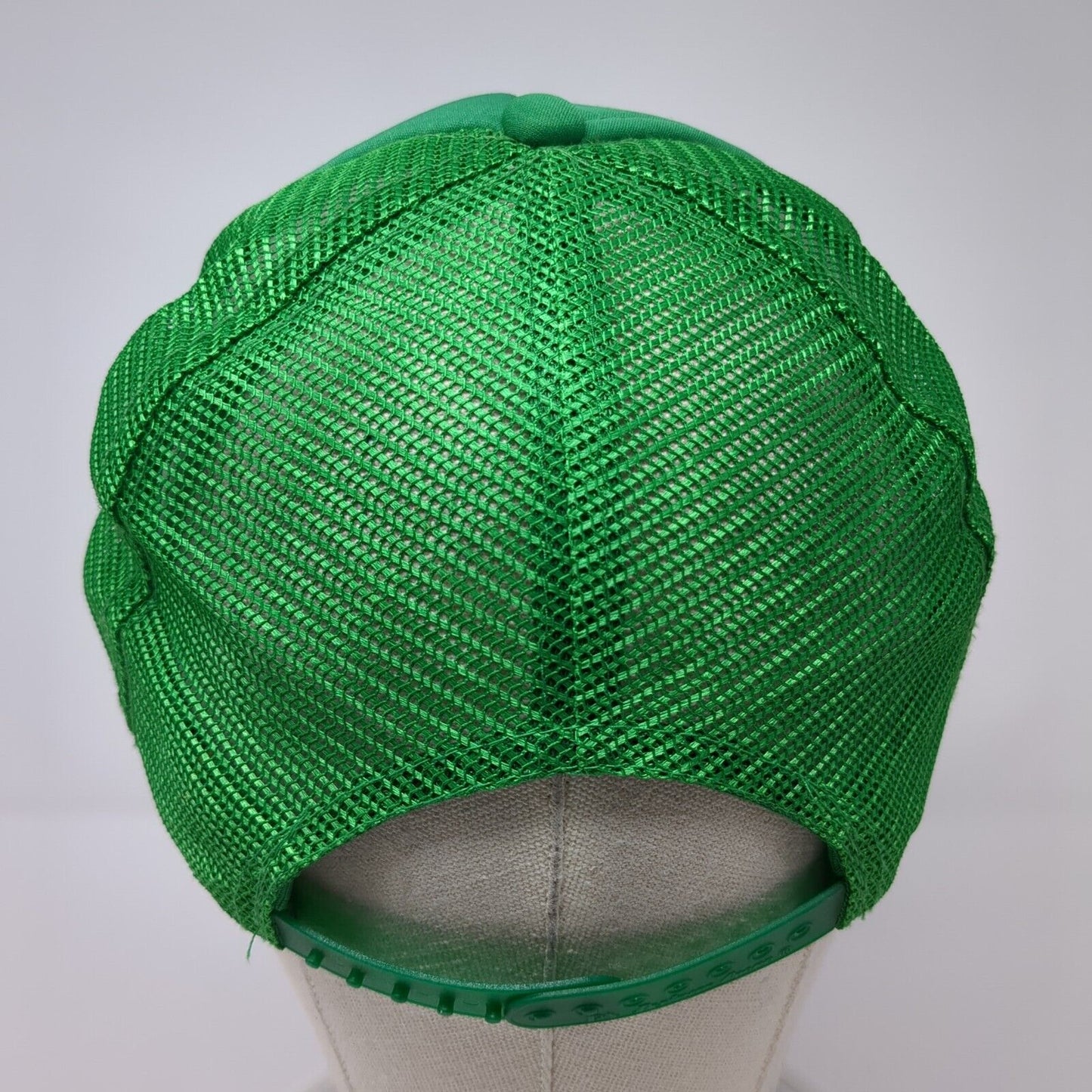 Porc Snapback Mesh Back Rope Trucker Hat Green One Size Adjustable