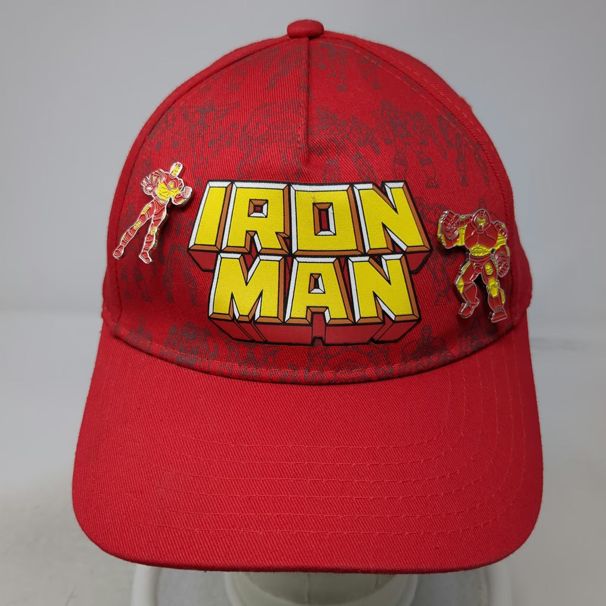 Marvel Iron Man 5 Panel Red One Size Hat Blue Undervisor Enamel Hulkbuster Pins