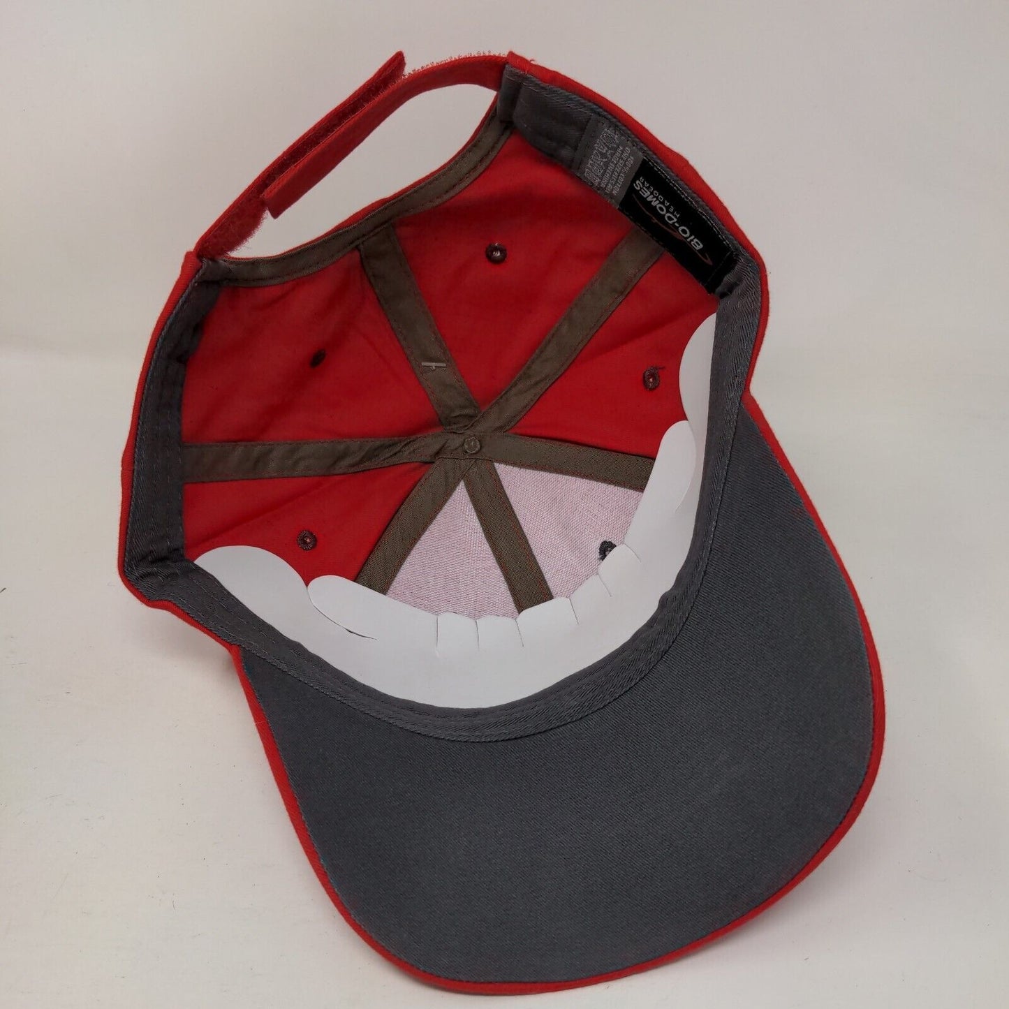 Naples Florida Strapback Hat Red OSFA Adjustable Embroidered Bio-Domes Headgear