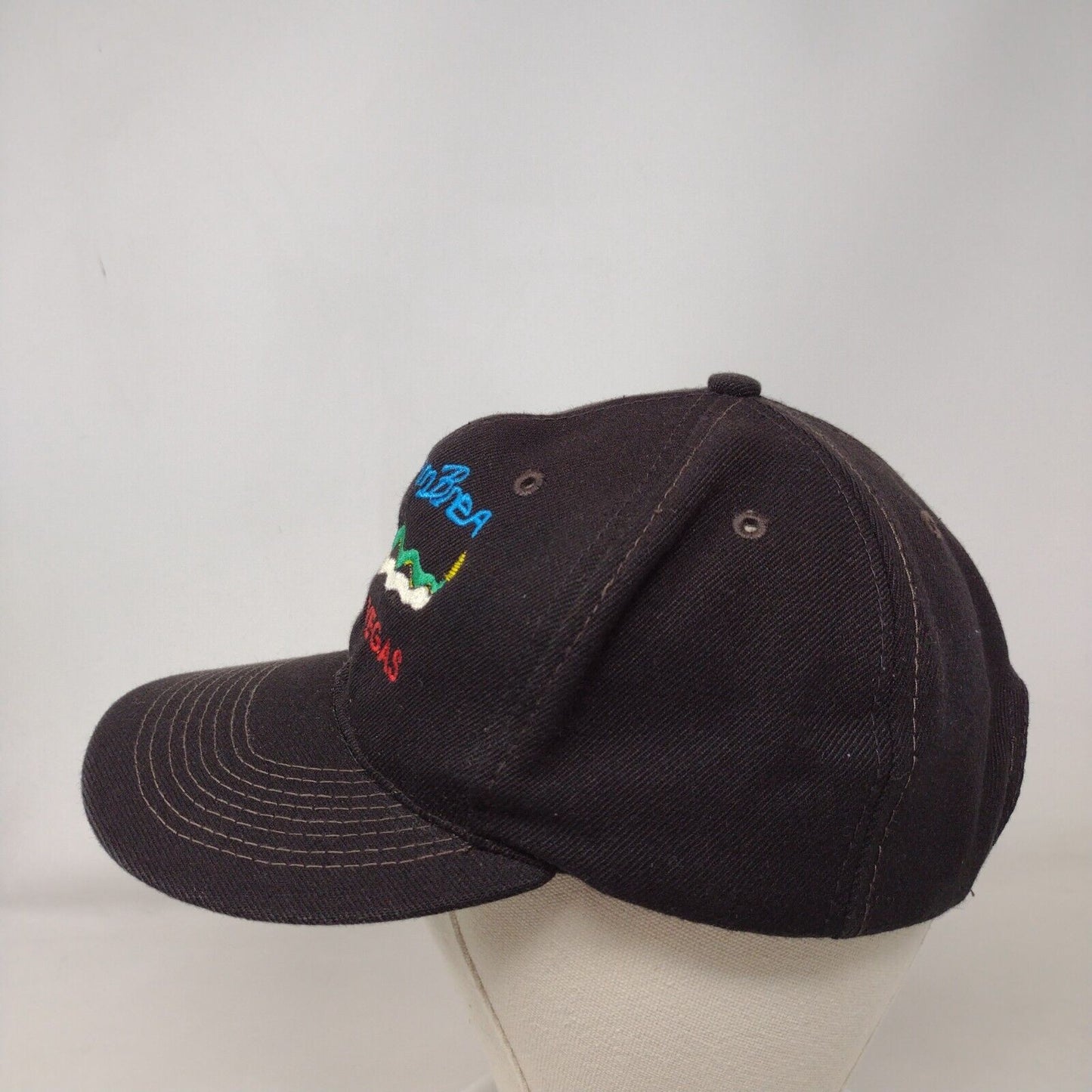 TeamBrea Baker To Vegas Snapback Hat Black One Size Adjustable Embroidered