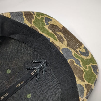 Yee Trucker Hat Green Black One Size Camo Mesh Snapback Embroidered Logo Country