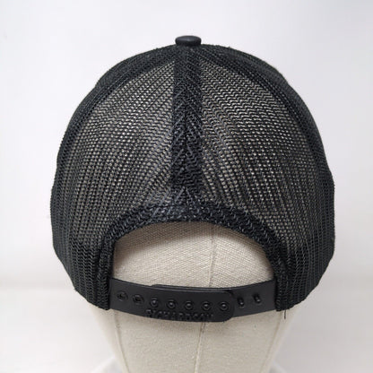 Richardson Snapback Mesh Back Trucker Hat Black One Size Colorblock